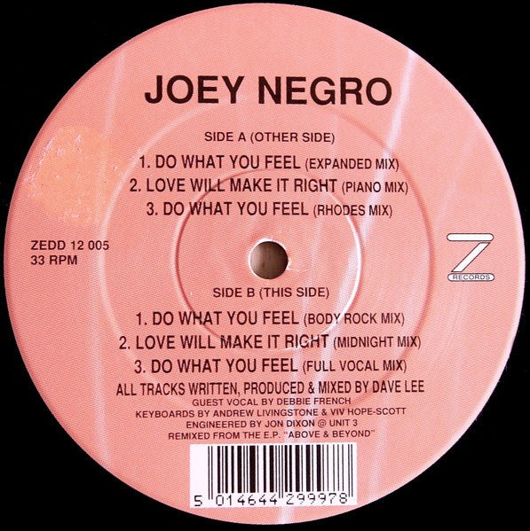 Do What You Feel Joey Negro