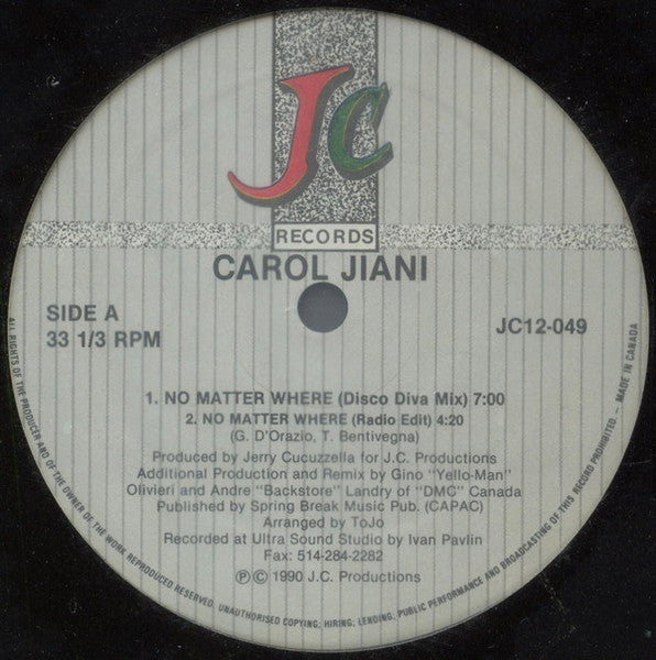 No Matter Where Carol Jiani