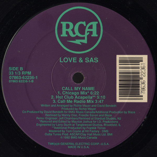 Call My Name Love & Sas
