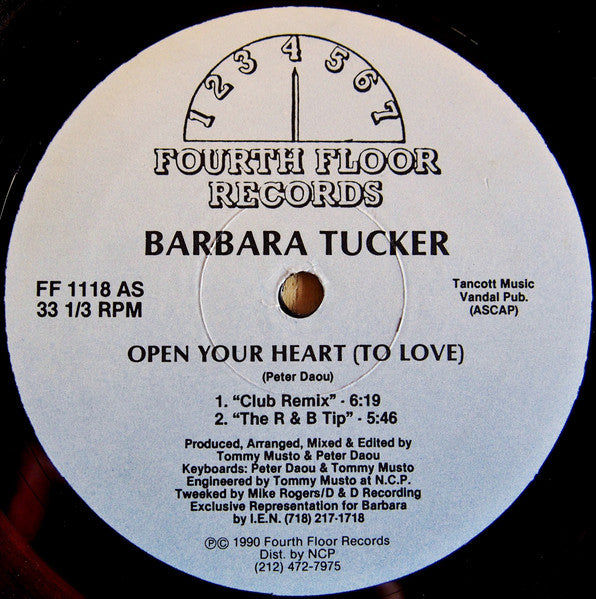 Open Your Heart (To Love) Barbara Tucker