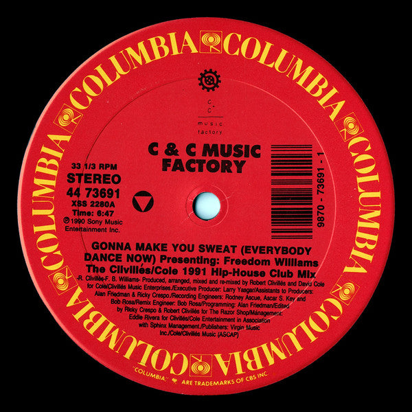 Gonna Make You Sweat (Everybody Dance Now) (1991 Remix) C + C Music Factory,Freedom Williams