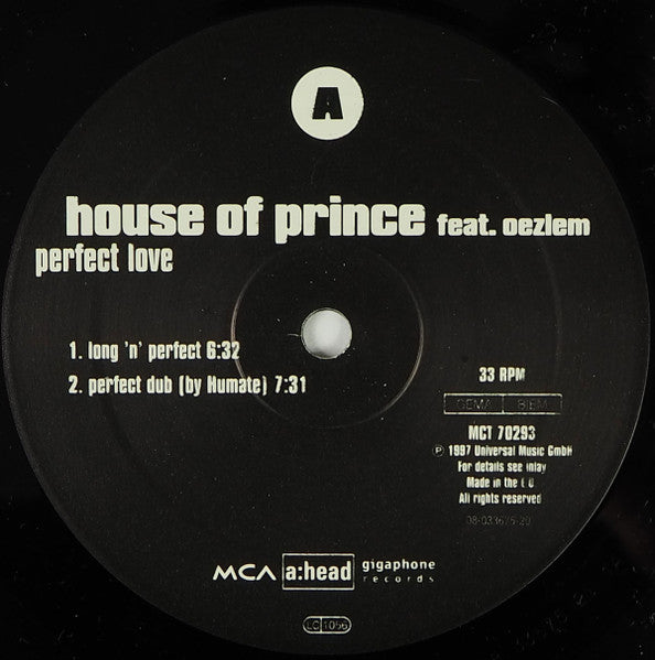 Perfect Love 2 House Of Prince,Oezlem