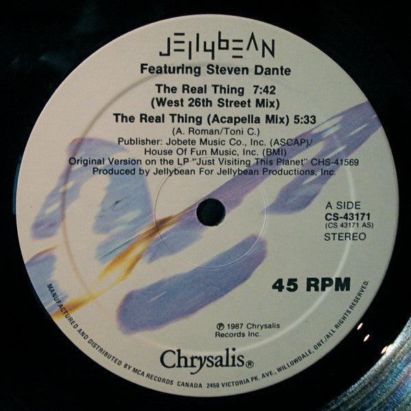 The Real Thing John "Jellybean" Benitez