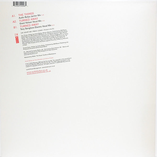 The Things / Turned Away Audio Bullys