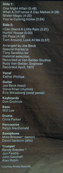 What A Diff'rence A Day Makes Esther Phillips,Joe Beck