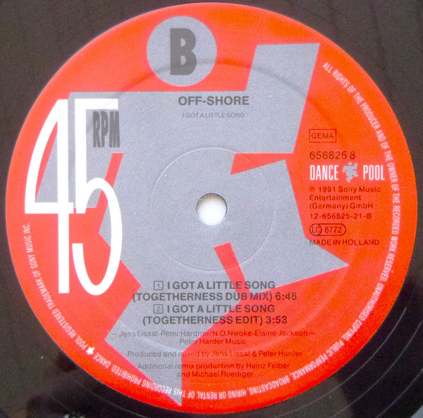 I Got A Little Song (Togetherness-Mix) (Remixes) Off-Shore