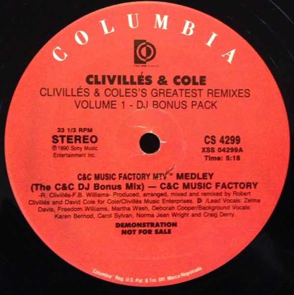 Clivillés & Cole's Greatest Remixes (Volume 1 - DJ Bonus Pack) | Rectangle Triangle  