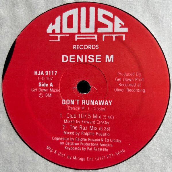 Ne fuyez pas Denise M