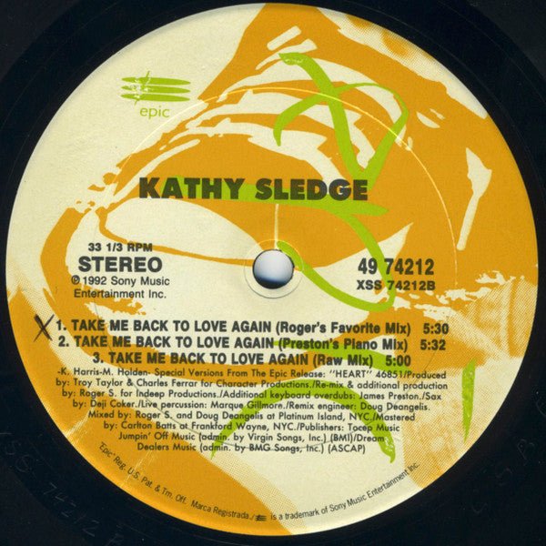 Ramène-moi à l'amour à nouveau Kathy Sledge