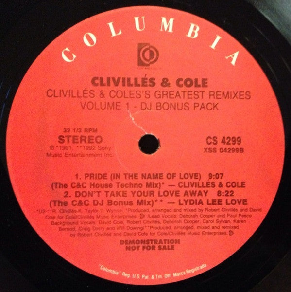 Clivillés & Cole's Greatest Remixes (Volume 1 - DJ Bonus Pack) | Rectangle Triangle  