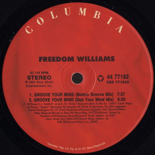 Groove Your Mind Freedom Williams