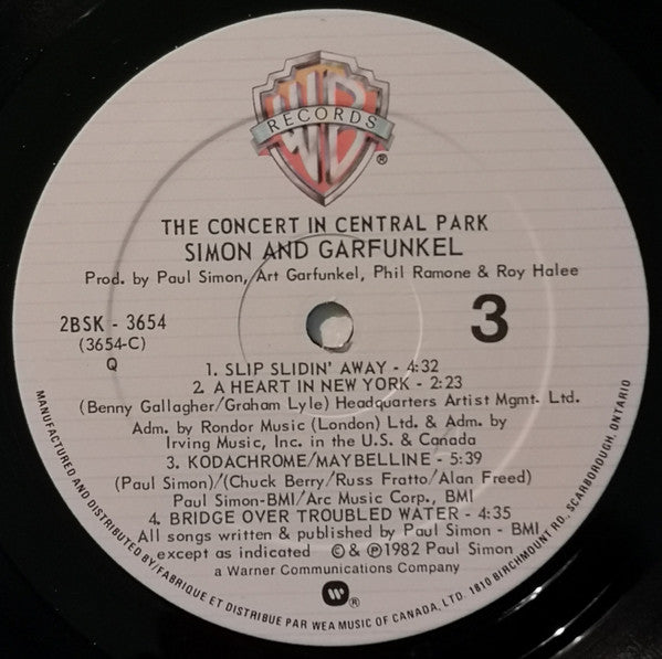 The Concert In Central Park Simon & Garfunkel