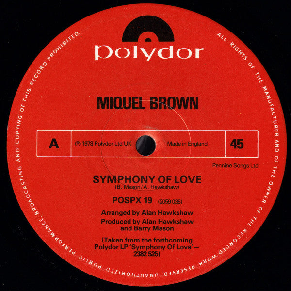 Symphony Of Love Miquel Brown
