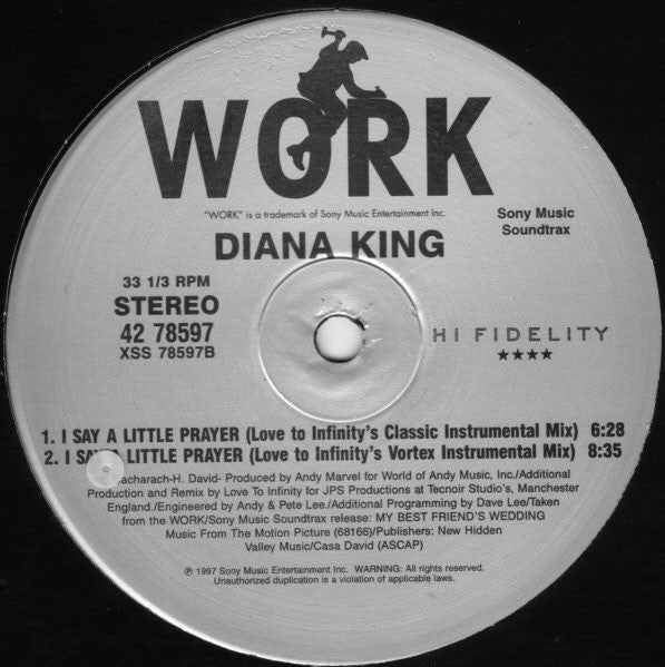 Je dis une petite prière Diana King