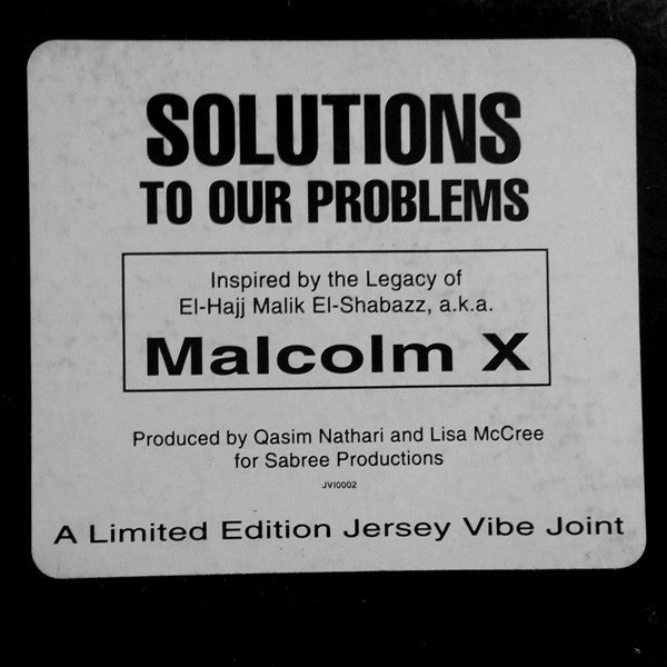 Volume 1 : Inspiré par l'héritage de Malcolm X Solutions à nos problèmes