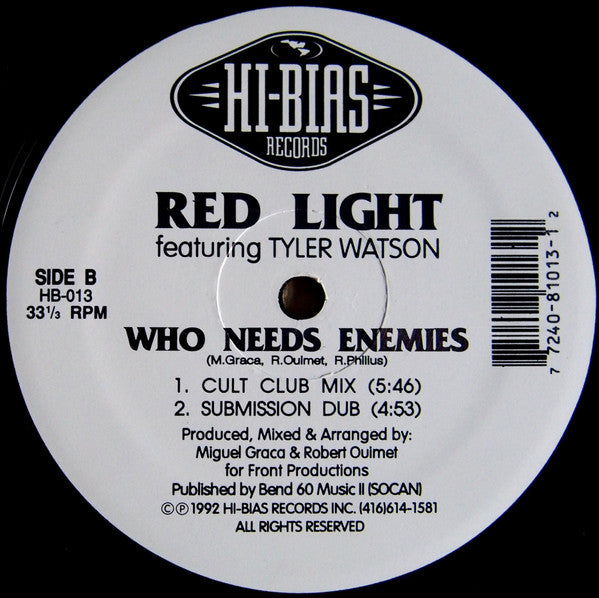 Who Needs Enemies - Remixes Red Light,Tyler Watson