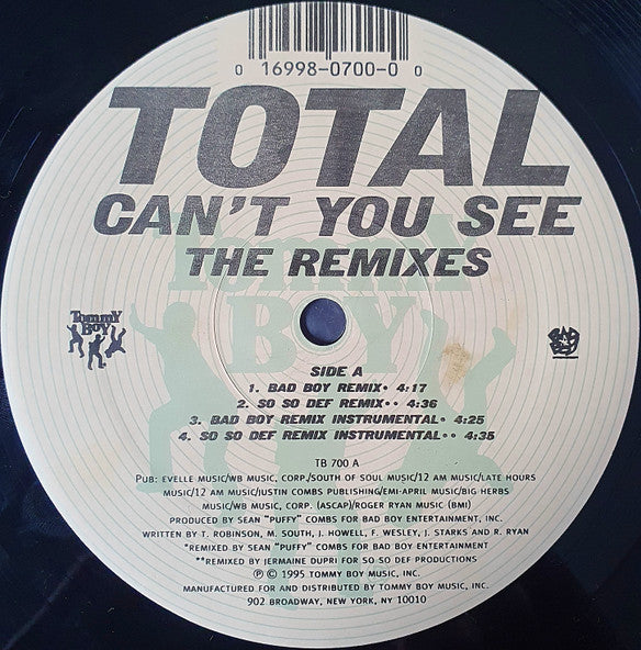 Can't You See (The Remixes) Total