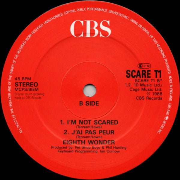 I'm Not Scared Eighth Wonder