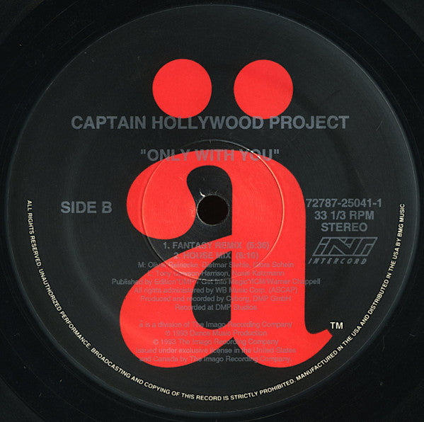 Only With You Captain Hollywood Project