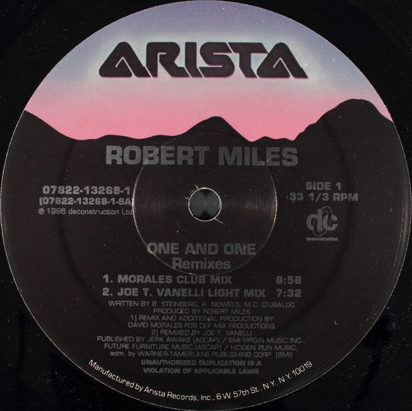 One And One (Remixes) Robert Miles