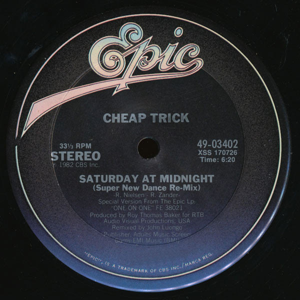 Saturday At Midnight Cheap Trick
