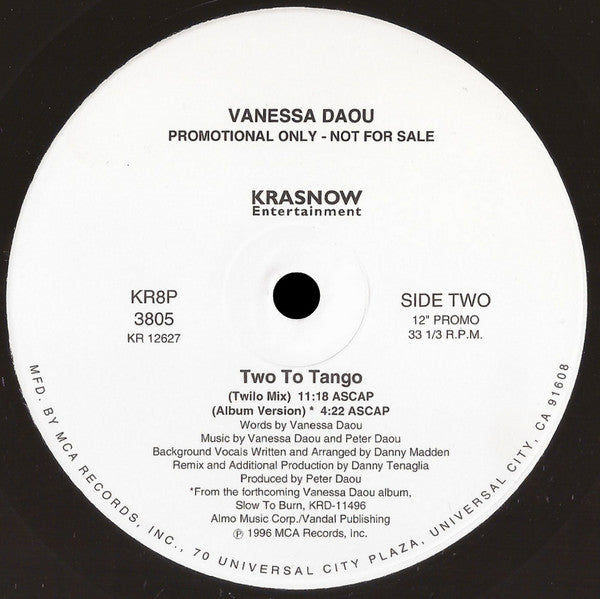Deux pour le tango Vanessa Daou