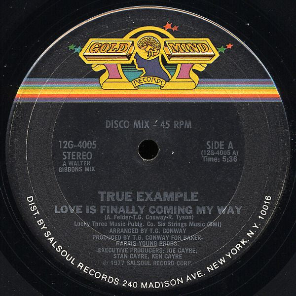 Love Is Finally Coming My Way / As Long As You Love Me True Example