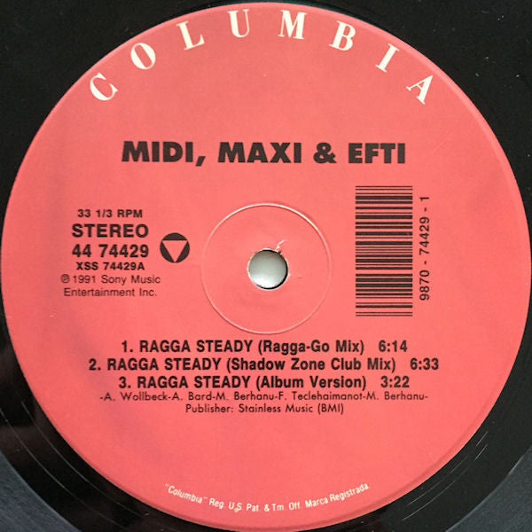 Ragga Steady Midi, Maxi & Efti