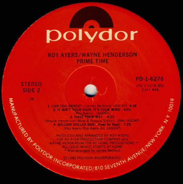 Prime Time Roy Ayers,Wayne Henderson