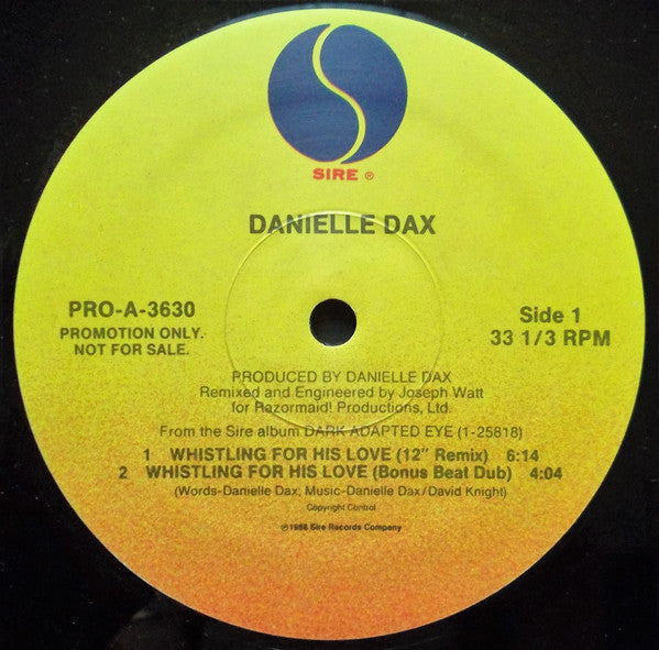 Siffler pour son amour Danielle Dax