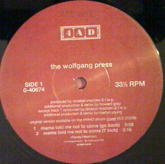 Maman m'a dit de ne pas venir La presse Wolfgang