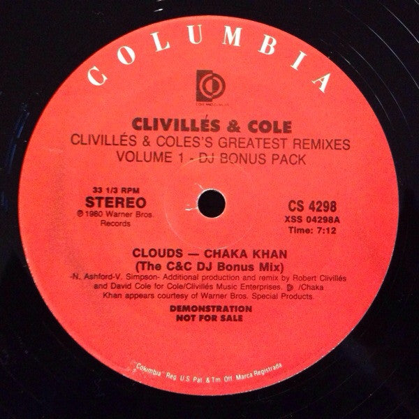 Clivillés & Cole's Greatest Remixes (Volume 1 - DJ Bonus Pack) Clivillés & Cole