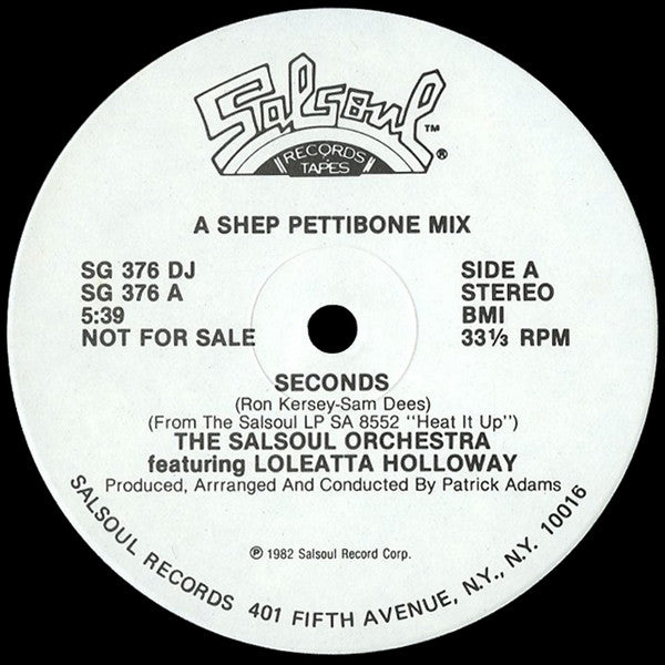 Secondes L'Orchestre Salsoul, Loleatta Holloway