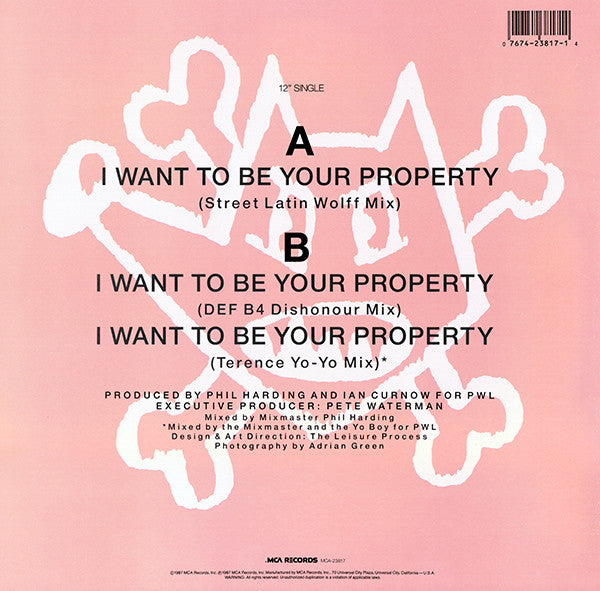 I Want To Be Your Property (DEF B4 Dishonour Mix) Blue Mercedes