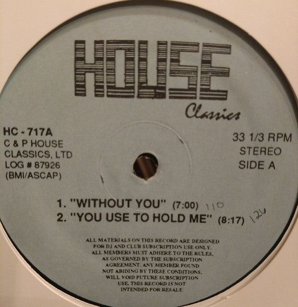 Without You / You Used To Hold Me / Shake Your Body | Rectangle Triangle  