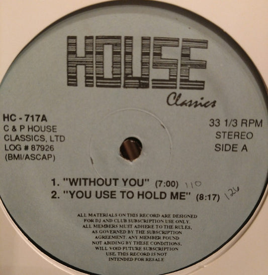 Without You / You Used To Hold Me / Shake Your Body | Rectangle Triangle  