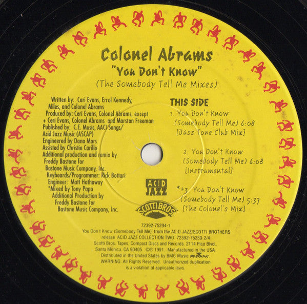 You Don't Know (The Somebody Tell Me Mixes)
