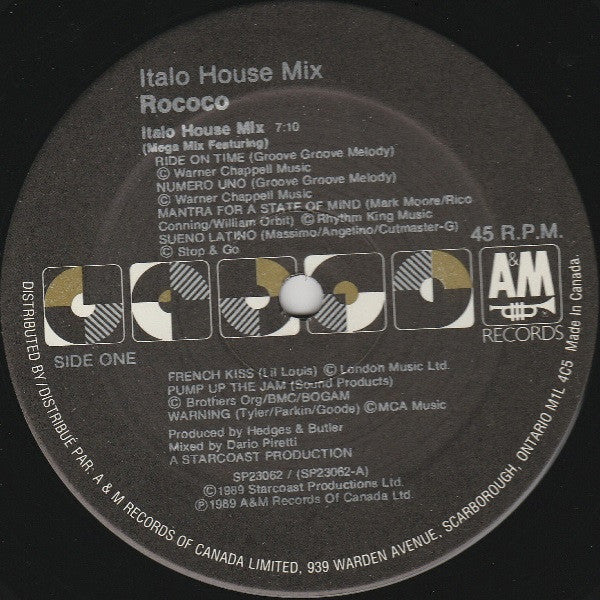 Italo House Mix Rococo