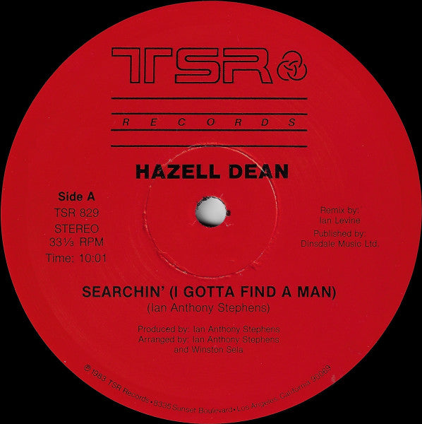 Searchin' (I Gotta Find A Man) (Original & Special Extended Re-Mix Versions) Hazell Dean