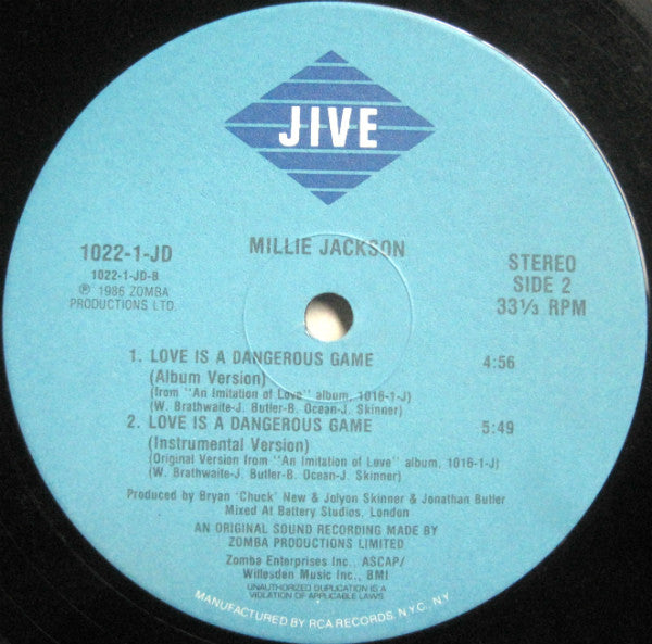 L'amour est un jeu dangereux Millie Jackson