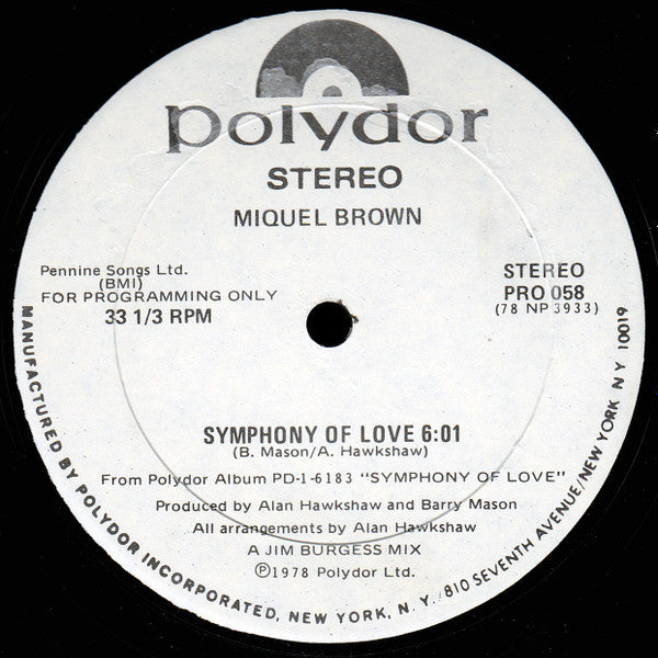 Symphonie d'amour 3 Miquel Brown