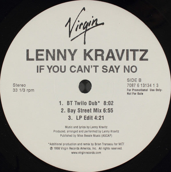 Si vous ne pouvez pas dire non Lenny Kravitz