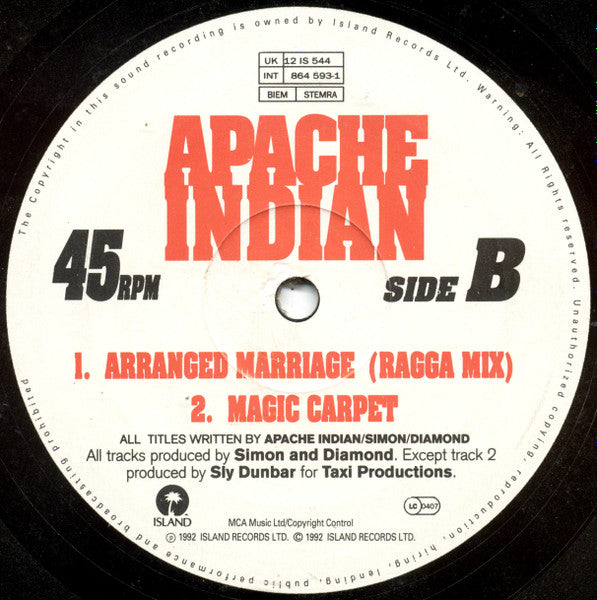 Arranged Marriage Apache Indian