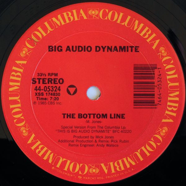 The Bottom Line Big Audio Dynamite