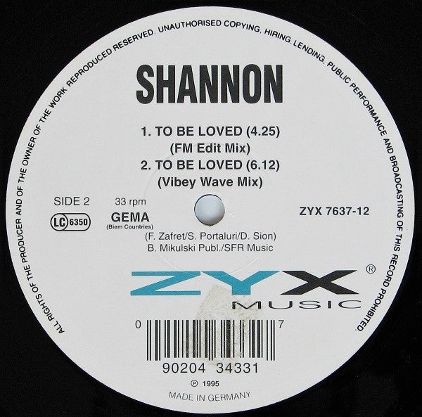 It's Got To Be Love / To Be Loved Shannon