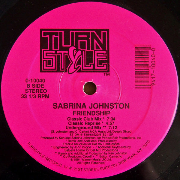 Friendship Sabrina Johnston