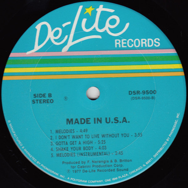Made In U.S.A. Made In USA