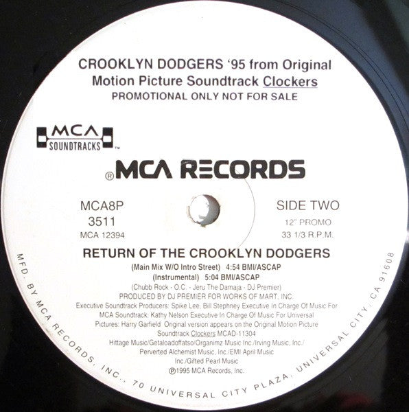 Le retour des Crooklyn Dodgers 2 Dodgers de Crooklyn '95
