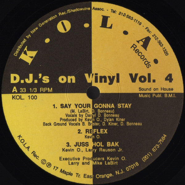 D.J.'s On Vinyl Vol. 4 Various