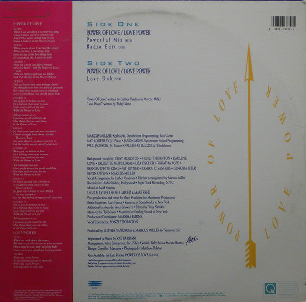 Power Of Love / Love Power (12" Power Mixes) | Rectangle Triangle